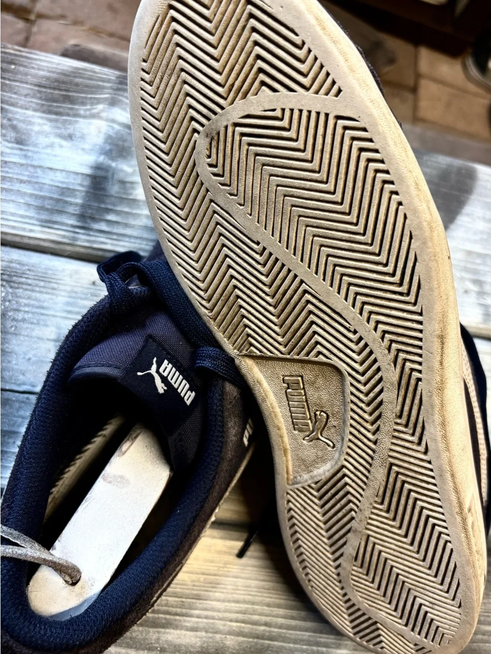 Puma suede sneakers in navy blue #suede #athleticsize 10